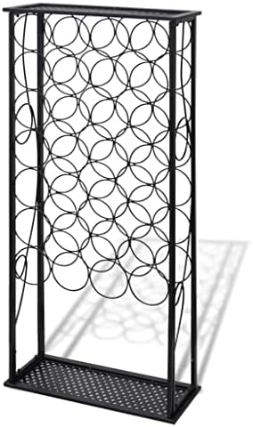 CUMYZO 28 Bottle Wine Rack Metal 154 lb