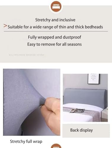 HACSYP Headboard Pillow Dark Gray 150x60cm