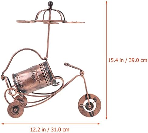 Hemoton Unique Wine Holder Light Brown Desktop Rack
