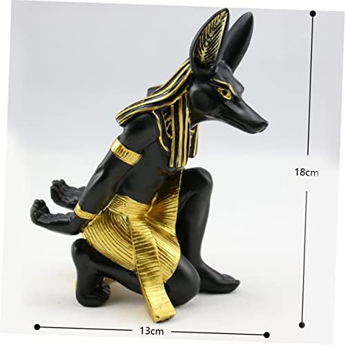Amosfun 2Pcs Anubis Wine Rack Elegance Resin Holder