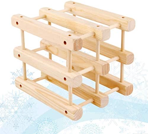 DOITOOL Wood Wine Holder Countertop Wine Rack
