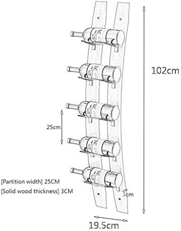 NZKW Wall Mounted Wine Rack 3pcs 5-15 Bottles Storage