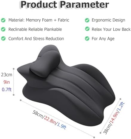 JYHHCYS Memory Foam Prone Pillow for Reading and Sleeping