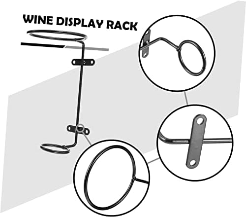BIUDECO 6pcs Iron Wall Wine Racks