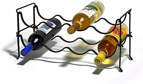Spectrum Diversified Ashley 4 Bottle Wine Rack Black