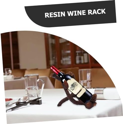 SHOWERORO 1pc Single Bottle Resin Wine Rack