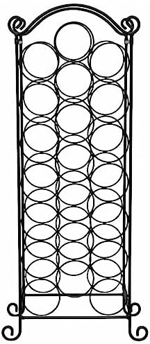 WEHUOSIF 21 Bottle Metal Wine Rack - Retro Style