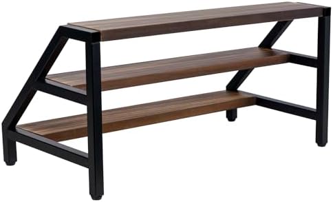 MyGift 3-Tier Wine Rack Industrial Rustic Design