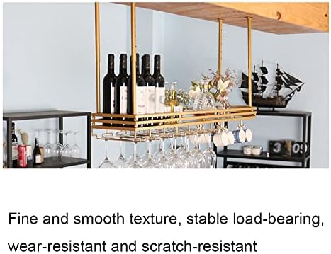 Modern Ceiling Wine Rack with Storage Shelves and Holder