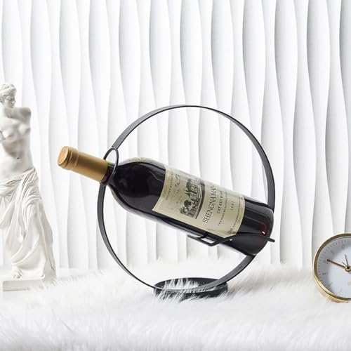 Modern Metal Wine Rack - Freestanding Countertop Holder