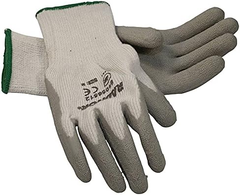 Stens 751-140 Medium Latex Glove Seamless Grey