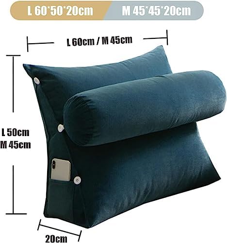 COZMAX Deluxe Reading Pillow with Detachable Neck Roll