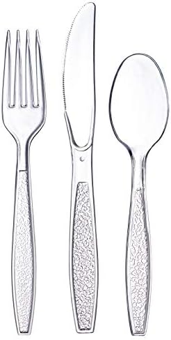 Comfy Package 360 Combo Box Clear Plastic Silverware Set