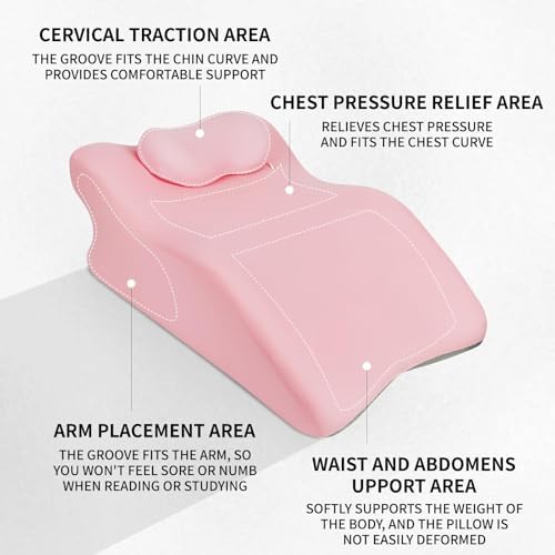 Relax Cush Pillow - Ergonomic Support for All Positions Pink