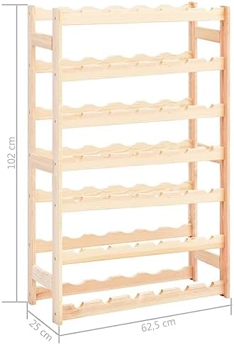 VRAXO 42 Bottle Pinewood Wine Rack
