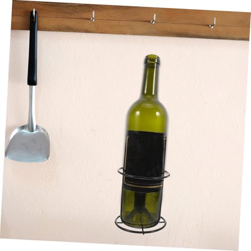 BESTonZON Wall-Mounted Wine Rack 2pcs Single Bottle Holder Rustic Storage Organizer