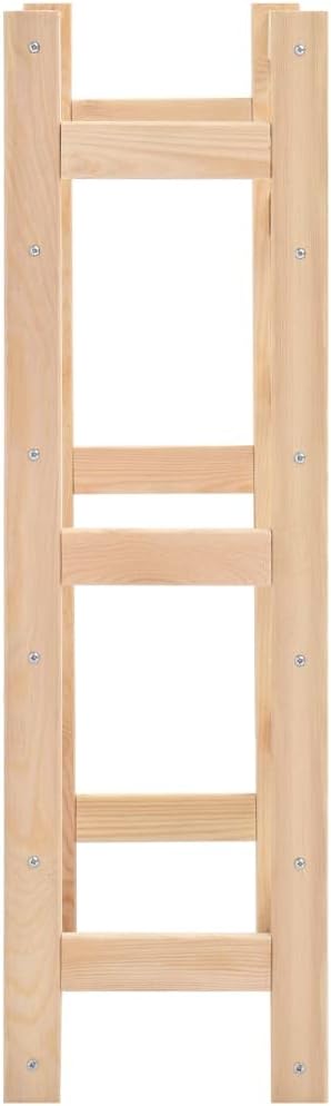 SKM 30 Bottle Wine Rack Pinewood Freestanding