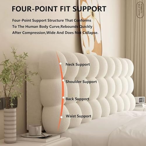 HACSYP Triangular Headboard Pillow - 10cm Thick Padded Cover for Bed and Sofa