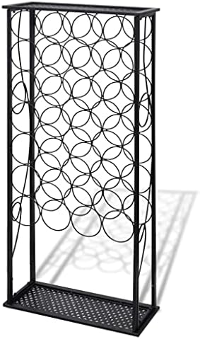 QZZCED Freestanding Wine Rack - 28 Bottles Capacity