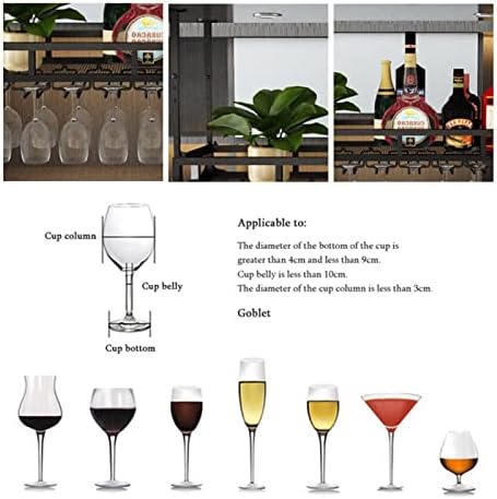 ZJDYDY Hanging Wine Rack - Adjustable Metal Holder for Bars and Kitchens