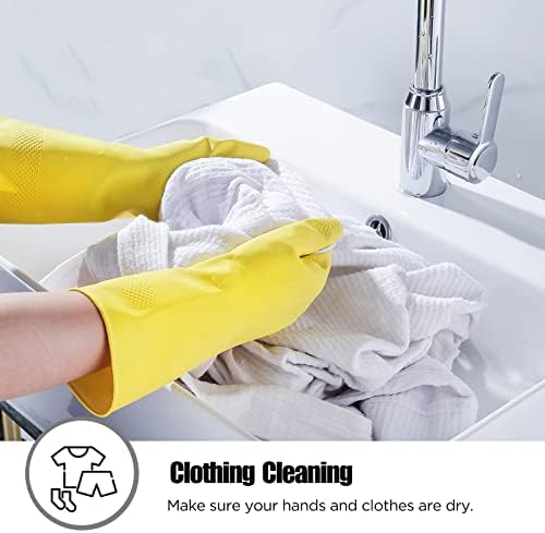 IUCGE Rubber Cleaning Gloves 3 or 6 Pairs