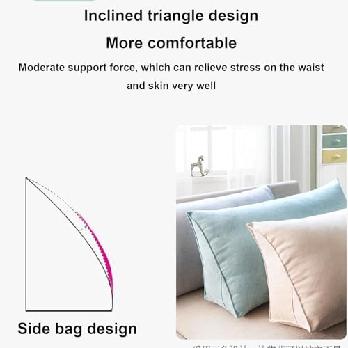 Yonwait Triangular Headboard Pillow Reading Support Wedge