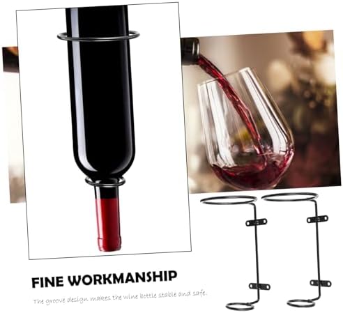 VOSAREA 6pcs Wall-Mounted Iron Wine Racks
