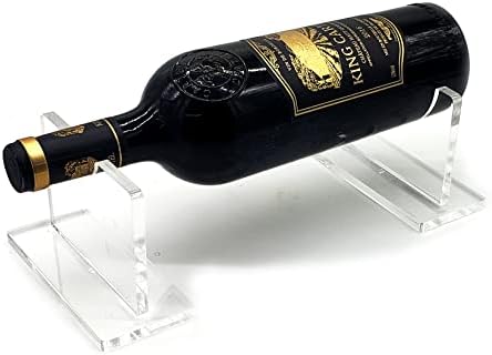 B21design Floating Acrylic Wine Holder Stand Rack