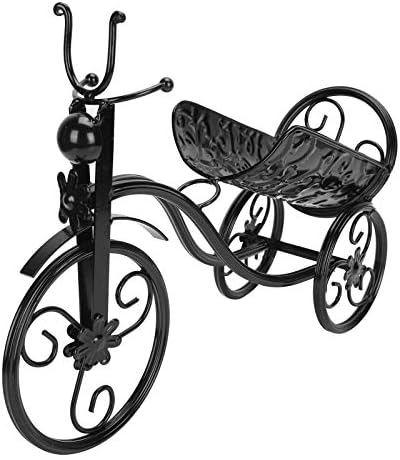 Gavigain Tricycle Wine Rack Stand Black
