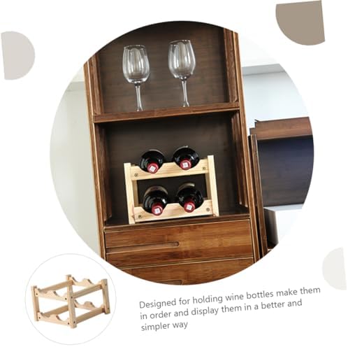 MAGICLULU Stackable Wine Display Rack for Living Room Bar