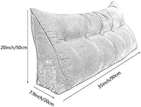ZZYK Long Back Support Pillow with Removable Cover