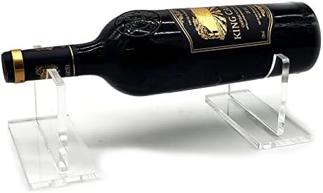 B21design Floating Acrylic Wine Holder Stand Rack