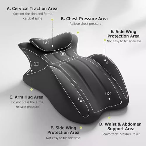 JYHHCYS Memory Foam Prone Pillow for Reading and Sleeping
