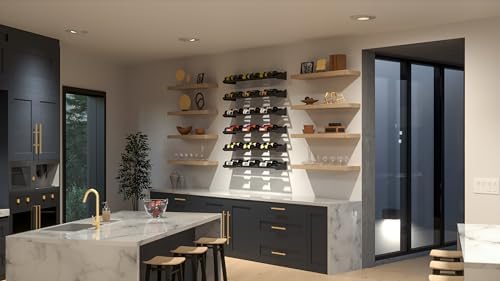 Ultra Wine Racks Showcase Cascading Row - Black Metal