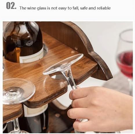 OXOAMP Freestanding Wine Rack with Rotating Design
