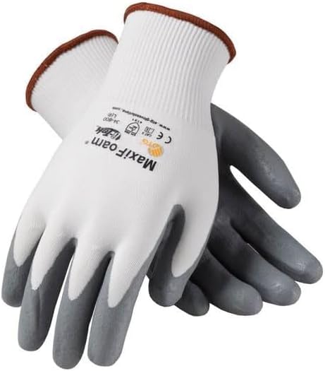 Bouton Optical PIP 34-800L MaxiFoam Nitrile Gloves LARGE 12 Pair 1