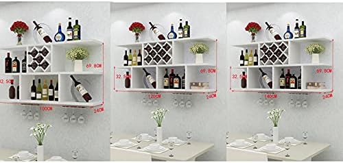 Suuim Wall-Mounted Wine Rack with Glass Hangers 1