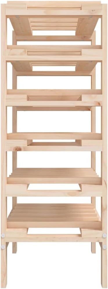 vidaXL Solid Wood Wine Rack 30 Bottles