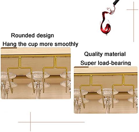 Modern Metal Wine Glass Rack Set - 60Cm Ceiling Mount