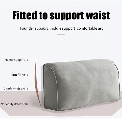 Hsiock Wedge Backrest Cushion with Zipper Blue