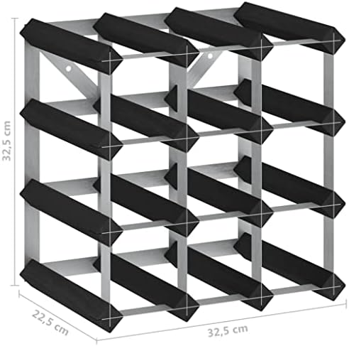 vidaXL Solid Wood Wine Rack for 42 Bottles