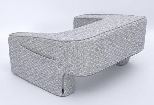 Comfyt Reading Pillow with Large Lap Desk and Pocket Arm Rest