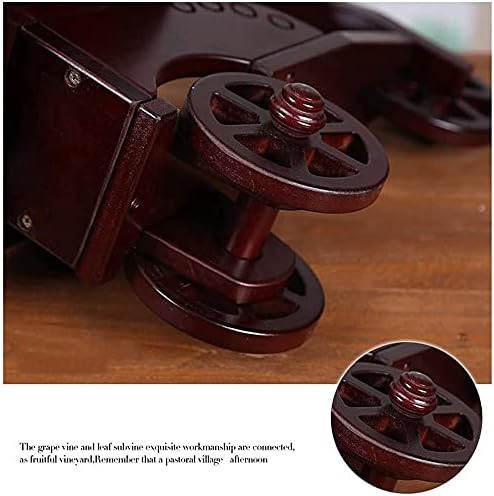 AITIAN European-Style Wooden Wine Rack with 6 Glasses 1 Bottle