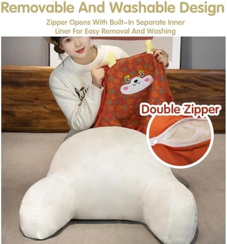 Reading Pillow for Adults - Detachable Neck Support with Armrests