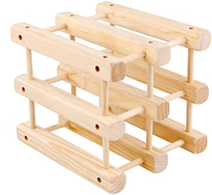 DOITOOL Wood Wine Holder Countertop Wine Rack