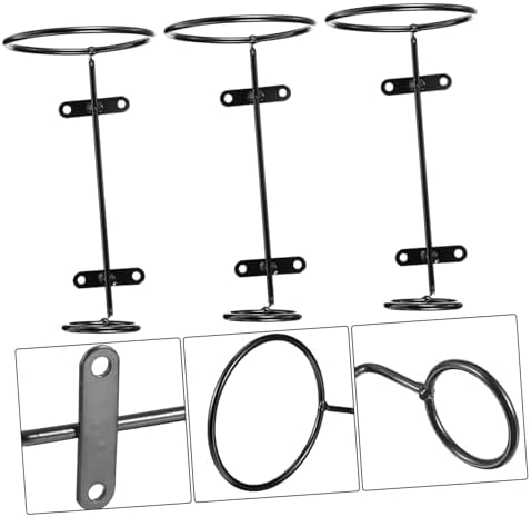 VOSAREA 6pcs Wall-Mounted Iron Wine Racks
