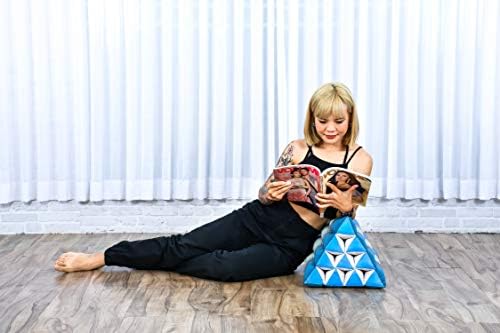 Leewadee Thai Triangle Cushion - Light Blue 20 x 13 x 13 Inches