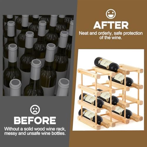 Yuehuam 12-Bottle Stackable Wine Rack