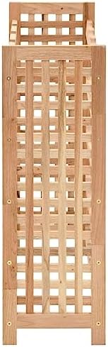Aisifx 25-Bottle Wine Rack Solid Walnut