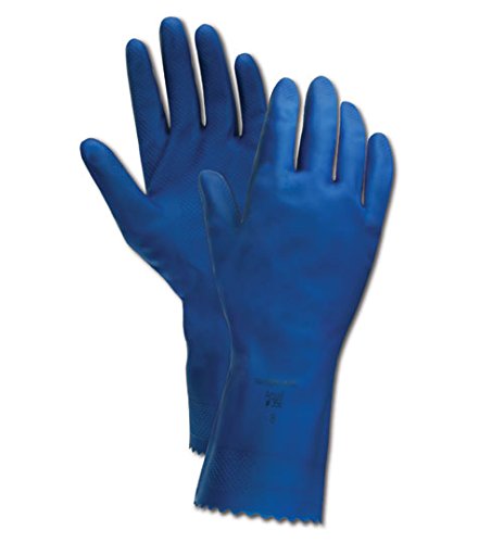 Ansell Natural Rubber Latex Gloves Blue Pack of 12 1
